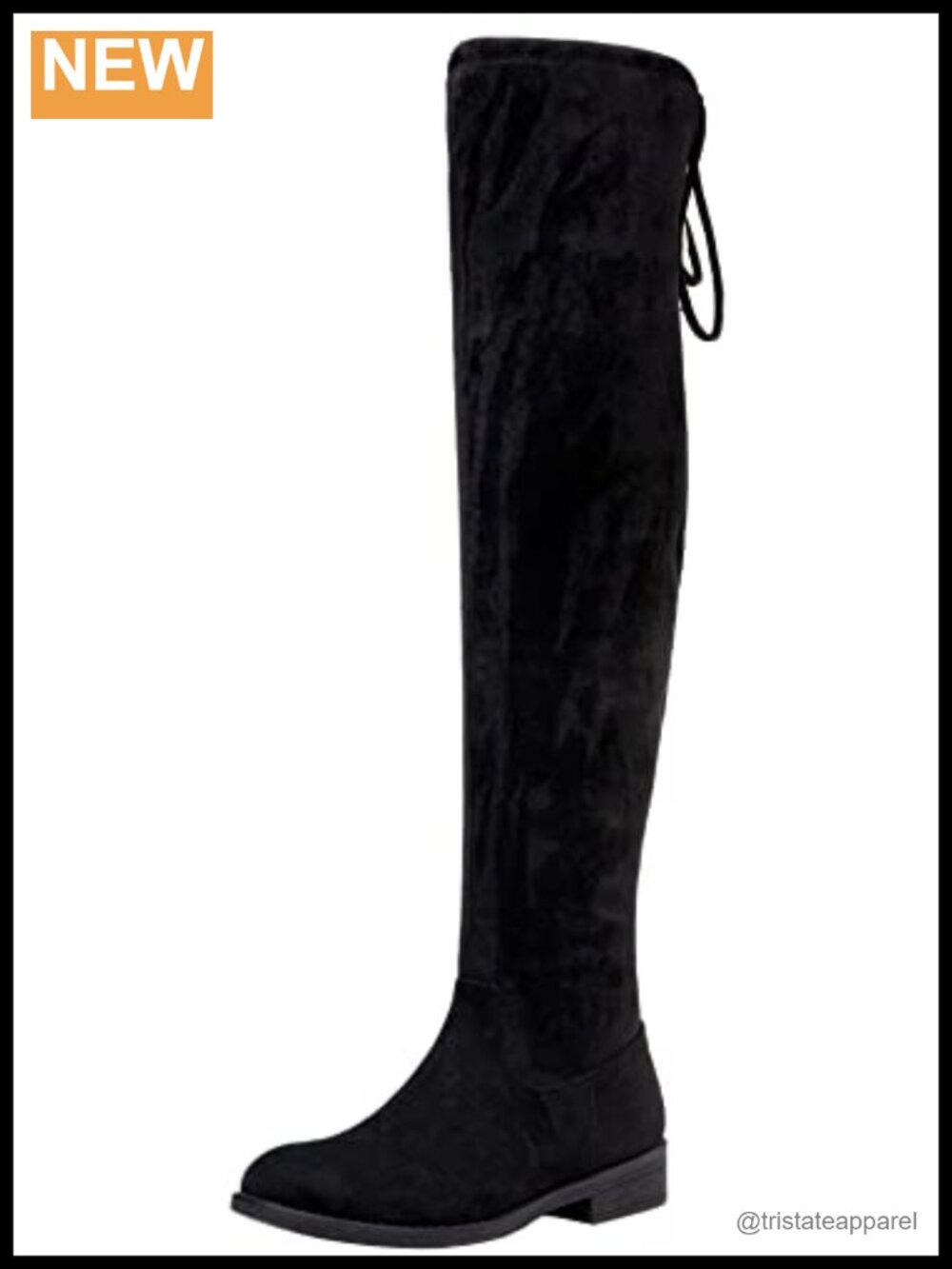 Synthetic Suede Over the Knee Thigh High Boots Flat Zipper Side